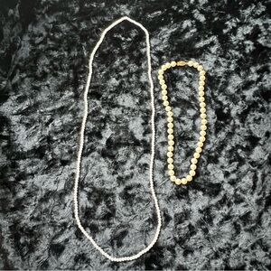 Set of Two Faux Pearl Necklaces